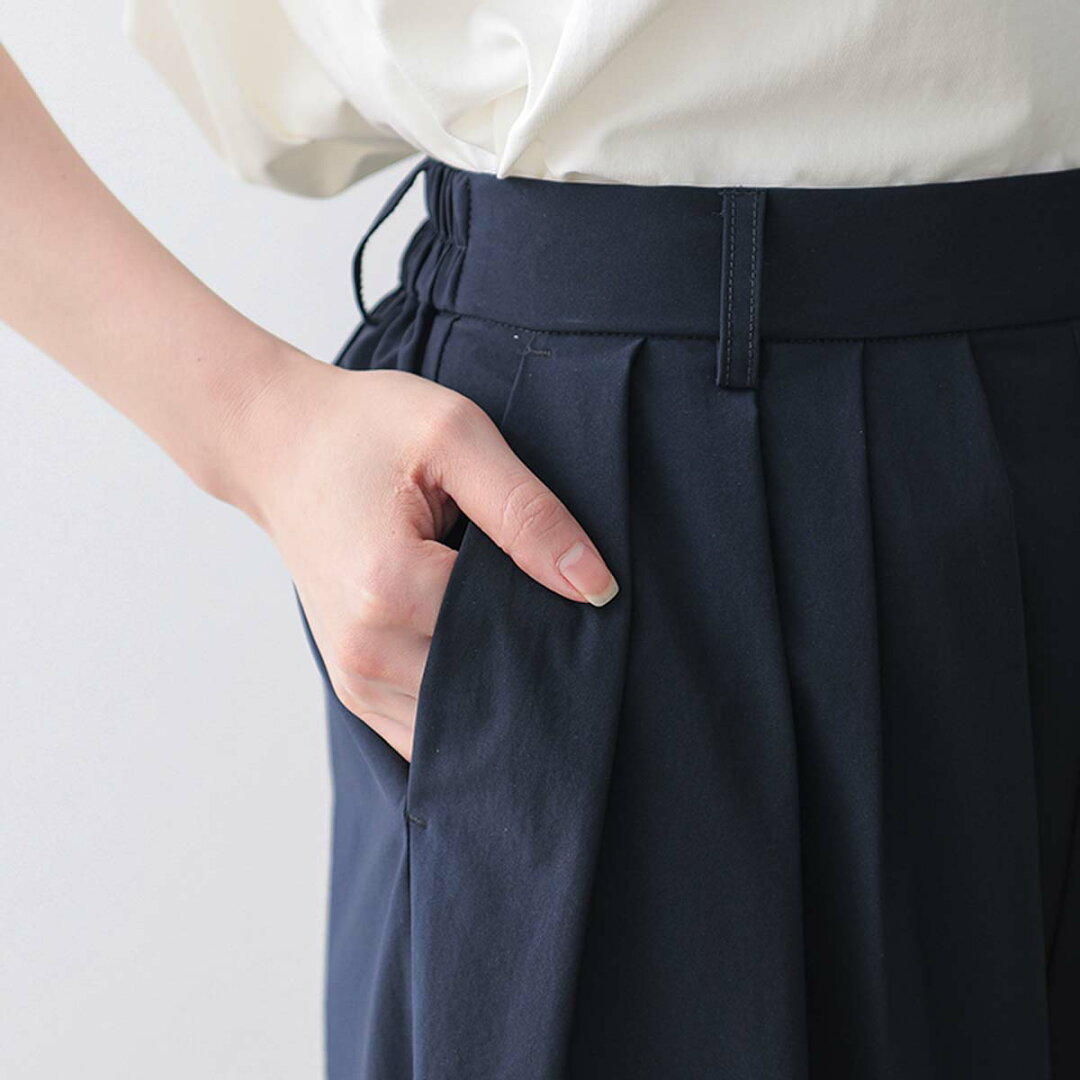 【マラソン 20%OFFクーポン!27日9:59迄】軽量 速乾 ドライ タックカーブパンツ 雨の日 梅雨 アウトドア トラベル ストレッチ レディース パンツ ボトム 動きやすい バレルレッグ リサイクルポリエステル M L LLサイズ 洗濯可 for/c フォーシー 楽天ルーム 【メール便可】 - メイン画像 19