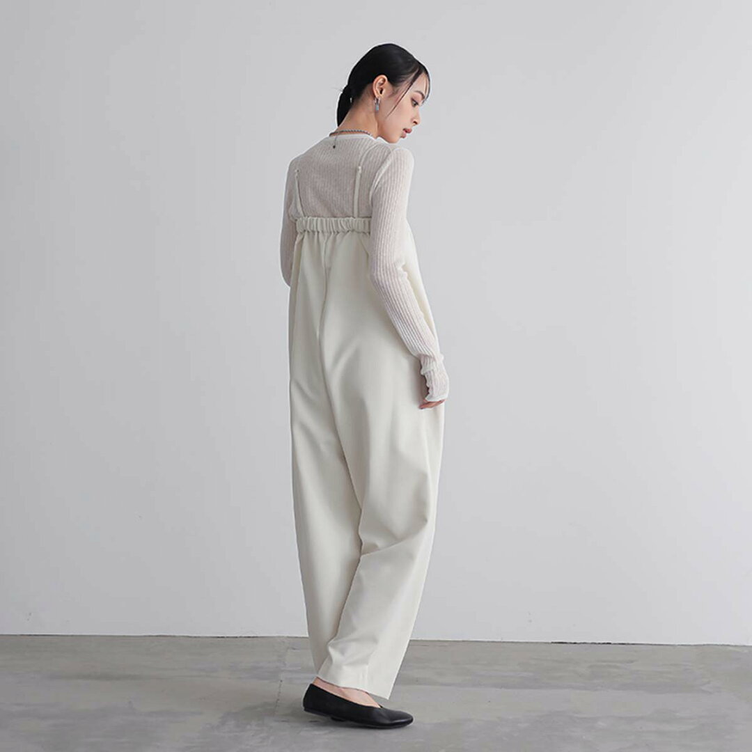 【50%OFFクーポン 13日23:59迄】きれいめ オールインワン レディース ボトム パンツ ジャンプスーツ ロンパース ワンピース Vネック ノースリーブ 楽ちん 着回し きれいめ カジュアル リサイクルポリエステル エコ 春 夏 秋 冬 M L サイズ 洗濯可 for/c フォーシー 楽天room - メイン画像 12