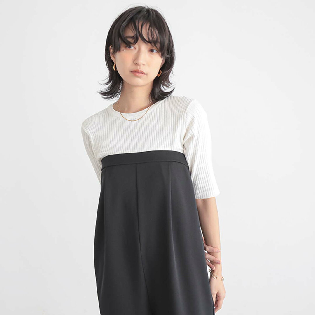 【50%OFFクーポン 13日23:59迄】きれいめ オールインワン レディース ボトム パンツ ジャンプスーツ ロンパース ワンピース Vネック ノースリーブ 楽ちん 着回し きれいめ カジュアル リサイクルポリエステル エコ 春 夏 秋 冬 M L サイズ 洗濯可 for/c フォーシー 楽天room - メイン画像 7
