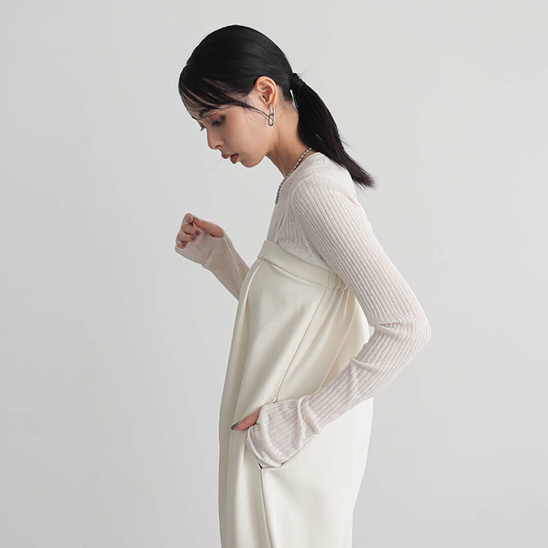 【50%OFFクーポン 13日23:59迄】きれいめ オールインワン レディース ボトム パンツ ジャンプスーツ ロンパース ワンピース Vネック ノースリーブ 楽ちん 着回し きれいめ カジュアル リサイクルポリエステル エコ 春 夏 秋 冬 M L サイズ 洗濯可 for/c フォーシー 楽天room - メイン画像 8