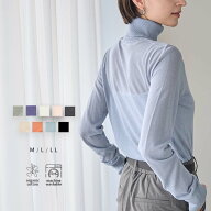 【スーパーSALE！クーポン利用で1000円ぽっきり 11日9:59迄】シアーニット タートルネック レディース ト…