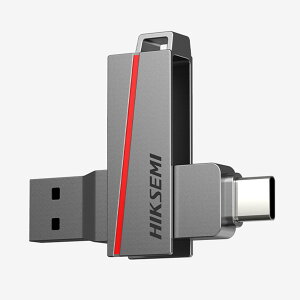 �y���������zHIKSEMI USB������ 2-IN-1 USB3.2 Gen1-A/Type-C 360�x��]�� �f���A���R�l�N�^���� Dual Slim series �O�t�������� �e�ʕs������ ���^ �X�}�z�p OTG ������ �h�o �ϏՌ� �����^�ѕ֗�