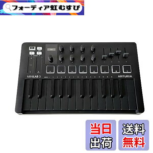 �y���������zARTURIA MIDI �L�[�{�[�h �R���g���[���[ MiniLab 3 DB �f�B�[�v�E�u���b�N