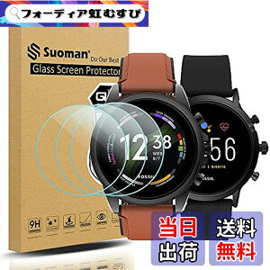 �y���������z�y3���Z�b�g�zSuoman for Fossil Gen 5 Carlyle HR and Fossil Gen 6 �ی�t�B���� 9H�d�x �y�� ���^ �w�� �����ߗ� �t�H�b�V�� for Suoman 3-Pack for Fossil Gen 5 Carlyle HR and Fossil Gen 6 �t�B����