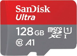 yzSanDisk (TfBXN) 128GB Ultra microSDXC UHS-I [J[h A_v^[t - 120MB/s C10 U1 tHD A1 Micro SD J[h - SDSQUA4-128G-GN6MA