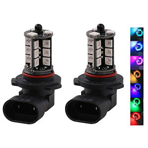 yzFUTWOD tHOv HB3 HB4 9005 9006 LED tHO RGB 12V ԗp LEDou LEDtHOv F CG[ zCg u[ }`J[ 16Fؑ Xg{ tbV _p^[ 