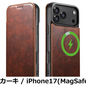 �y���������zJCGOOD �蒠�^ �P�[�X for iPhone17/17pro/17promax/17air MagSafe�Ή� �}�O�Z�[�t ���C�����X�[�d�Ή� �J�[�h���[ �蒠 �X�^���h�@�\ ���z�^ �J�[�h���� �}�O�l�b�g�� �{�v ���U�[ �X�}�z�P�[