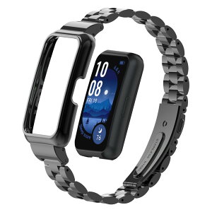 �y���������z[LanQii] �o���h Huawei Band 10 /Huawei Band 9 / 8 �Ή� �X�e�����X���^�� ������� �����o���h �N�C�b�N�����[�X�{�^�� �A�N�Z�T���[ �X�g���b�v �ւ��x���g ���f�B�[�X & �����Y �����x