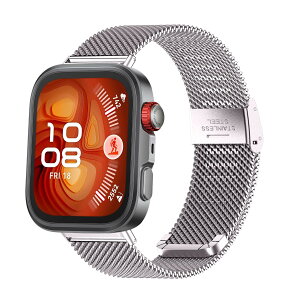 �y���������z[LanQii] �o���h �p�� Huawei Watch Fit 4 / 4 Pro / 3 �Ή� ���v�o���h ���b�V���D�� �r���v�o���h �����x���g �g�X�e�����X���ߋ��� �~���l�[�[�o���h �p�� Huawei Watch Fit 4