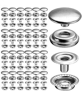 �y���������zBowarepro �����O�X�i�b�v�{�^�� �W�����p�[�z�b�N �X�e�����X�| ���^���{�^�� DIY ��� �t�@�X�i�[ ���x�b�g�N���t�g���n�̕� �D���p �V���o�[ 25�� 15mm