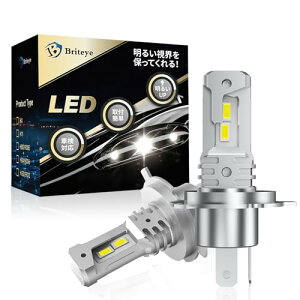 yzBriteye(܂Ԃ) H4 LEDwbhCg hi loؑ CSP`bv VԌΉ LED H4 ou zCg 12VԗpLEDv t@X É 2Zbg