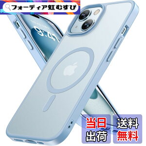 �y���������zMiracase iPhone13/14/15 /16/17�P�[�X�yMagsafe�Ή��E�ČR�K�i�z�ϏՌ��A���h�~�A���΂ݖh�~�A�����Ĕ��ɗD�����f�U�C���A�����{�^���A�}�b�g�A�t���X�g �F�F���F�A�T�C�Y�FiPhone 15