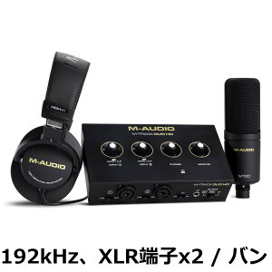 �y���������zM-AUDIO M-Track Duo HD �I�[�f�B�I�C���^�[�t�F�C�X USB-C�Ή� 24bit�E192kHz 2�C��2�A�E�g(XLR/TRS�Ή�) ���R�[�f�B���O�E�z�M�E�|�b�h�L���X�g�Ή� �\�t�g�E�F�A�X�C�[�g�t��
