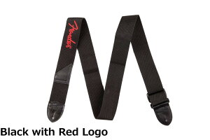�y���������zFender �t�F���_�[ �X�g���b�v 2 BLK POLY STRAP,RED FENDER