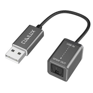 yzCubilux USB A | SPDIF  I[fBIϊA_v^AUSB - TOSLINK fW^ ϊ P[uAUSB A gXN gX~b^[AWindowsAPCAm[gp\RARs[^ɑΉ