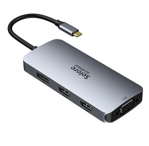 yzy2HDMI{DP{VGA 4ʊgzUSB C nu hbLOXe[V hdmi 2|[g 4ʊg\ 4KΉ 100W }[d Displayport VGA 2 USB A 2.0 MacBook Pro/Air 2020 Dell XPS 13/15 Lenovo Yoga HPȂǃ^