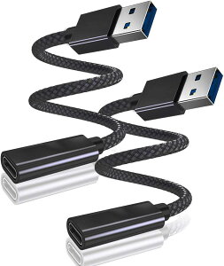 yzBasesailor USB C X  USB 3.1 IX ϊA_v^[ 2pbNA^Cv C to USB A A_v^AΉ\ iPhone 16e 16 15 14 13 Pro Max/iPad 8 10 9 Air 5 Mini 7/AirPods/Apple Watch Series 10/Samsung Ga