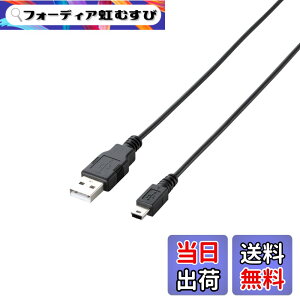 �y���������z�G���R�� RoHS�w�ߏ���&���z���p�b�P�[�W �G�RUSB�P�[�u�� USB2.0 A-miniB�^�C�v 3m �u���b�N U2C-JM30BK