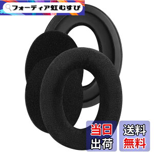 �y���������zGeekria �C���[�p�b�h Comfort �݊��� �p�b�h �[���n�C�U�[ Sennheiser HD505, HD 515, HD 518, HD 555, HD558, HD559, HD569, HD579, HD589 �w�b�h�z���ɑΉ� �p�b�h �C���[/�C���[�J�b�v �x���A (�u���b�N)