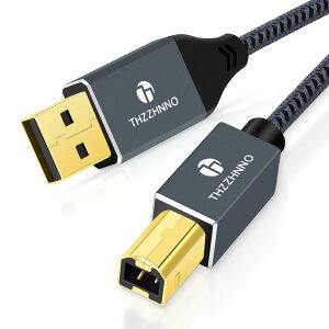 �y���������zThzzhnno �v�����^�[�P�[�u�� USB�P�[�u�� 5M�AUSB A to B �v�����^�[�P�[�u�� �^�C�vA�I�X-�^�C�vB�I�X USB 2.0�P�[�u��480Mbps�����]�� �����b�L�R�l�N�^ Canon�A�s�A�m�L�[�{�[�h�ADAC�A