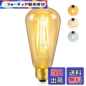 �y���������zDiCUNO LED�d�� E26���� 60W�`���� ���� ���F �G�W�\���d�� 6W 600lm �t�B�������g�d�� �d���F �����F �����F �S�����^�C�v �����R���Ȃ� ���u���� ���F �ȃG�l PSE�F�؍ς� ST64 1��