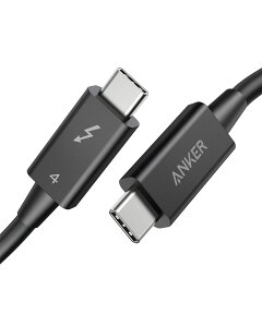 yzAnker USB-C & USB-C Thunderbolt 4 100W P[u 0.7m ubN 100Wo 8KΉ 40 Gbps f[^] iPhone 16 / 15 MacBook Air Pro iPad Pro/Air Ή