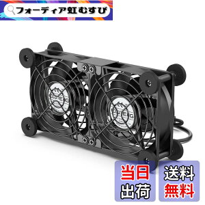 �y���������zELUTENG USB�t�@�� 8cm 2�A ��p�t�@�� �ɏՃp�b�h�t�� �É� ��@ ���u���� 3�i�K���ʒ��� ���� �������ʎ��� ��p�N�[���[ ���^ �����@ ������ 5V �_�u�� 2750RPM x 2 ���^ PC/PS5 / PS4 / 