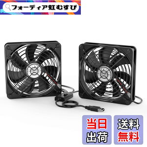 �y���������zELUTENG USB ��p�t�@�� 120mm 2�A 3�i�K���ʒ��� USB��@ �É� 2��1�g ���͑��� ��� �~�j�t�@�� ���^ 5V �u���b�N �����ԘA���ғ� ���^ 12cm ����/���[�^�[/PS4/PS3/PC�Ȃǂ̗�p Dual USB Fa