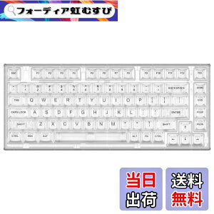 �y���������zYUNZII X75 PRO 82�L�[���C�����X �z�b�g�X���b�v�Ή� �p��z�� ���J�j�J���Q�[�~���O�L�[�{�[�h �����L�[�L���b�v BT5.0/2.4G/USB-C �K�X�P�b�g�����L�[�{�[�h Windows/Mac�p �Z�K�F�؎擾