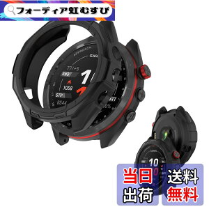 �y���������z(GARMIN) Approach S70 47mm �p �P�[�X �ی�P�[�X �yNOUKAJU�z ��̌^ TPU�f�� �S�ʕی� �����ȒP �ϏՌ� �Ռ��z�� �A�N�Z�T���[ (�u���b�N)