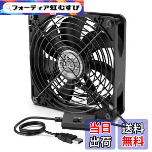 �y���������zELUTENG USB�t�@�� 14cm �É� USB��@ ���� ��p�t�@�� 3�i�K���ʒ��� 5V ��p�N�[���[ ���^ �����@ ������ 140mm �Ԓ��� ���C�� 1500RPM �p�\�R��/���[�^�[/���� / PS4�Q�[���@�Ȃ� USB fan 1