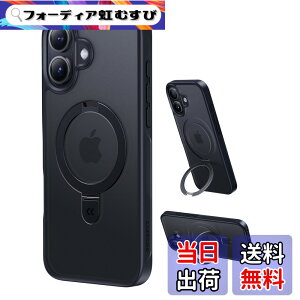 �y���������z�y11�N�̏��S�J�� ���ϋv�X�^���h�\���zCASEKOO for iPhone 16 �P�[�X�y3�{�ČRMIL�K�i �ϏՌ��^MagSafe�Ή��z�B���X�^���h �c�����đΉ� �����O�@�\ �}�b�g�d�グ �w��h�~ ���ϖh�~ ��