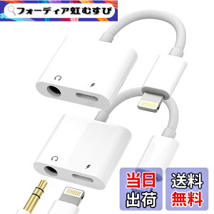�y���������zLightning to 3.5mm�C���z���A�_�v�^�[�i2in1�E2����jApple �Ή�iPhone 14 13 12 11 Pro MAX Mini �Ή�iPad Air�p �w�b�h�z�� �[�d AUX�ԍڃP�[�u�� �h���O�� �I�[�f�B�I�A�N�Z�T���[