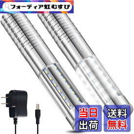 【送料無料】2個セット LEDストロボバトンライト シャンパンボトルライト ボトルライト コンサートライト コールドスパークラー 20個のLEDライト 効果音 再充電可能 ナイトクラブ、KTV、パブ、バー適用 (シルバー)