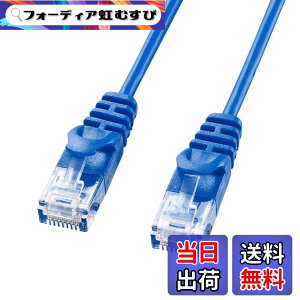 �y���������z�T�����T�v���C(Sanwa Supply) �J�e�S��6�ɍ�LAN�P�[�u�� 5m �u���[ LA-SL6-05BL