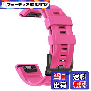 �y���������z[YOCAHU] QuickFit 22 mm �o���h �����p for GARMIN(�K�[�~��) Fenix 7 Pro Solar/Approach S70 47mm/Forerunner 965 �Ή� �X�g���b�v �V���R�� �x���g �_�炩�� �h���� �K�[�~�� �p �����o���h (pink)
