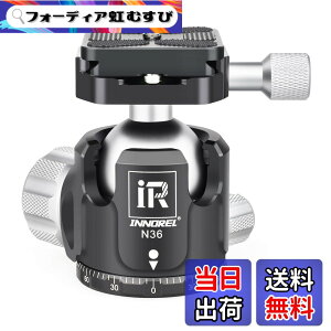 �y���������zINNOREL ���R�_�� �{�[���_�� �����_�� N�V���[�Y ��d�S �ω׏d�ő�20kg �{�[���w�b�h���a 36mm ���� CNC �A���~���� �O�r ��r ��჌�t �B�e DSLR �r�f�I�J�����p 360�x��] �p�m���} 