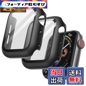 �y���������zJETech Apple Watch SE 3/2/1 / Series 6/5/4 40mm�p �P�[�X �t���ی�t�B�����t�� (�u���b�N)