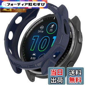 �y���������z�mRuenTech�n�Ή�GARMIN Forerunner 965�P�[�X �ی�P�[�X Garmin Forerunner 965�p�J�o�[ 6�F�I �\�t�g�V���R���� �v���e�N�^�[�J�o�[ �ϏՌ� �y�� ���t���ȒP