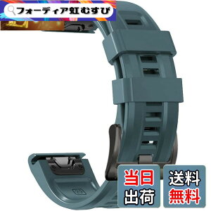 �y���������z[YOCAHU] QuickFit 22 mm �o���h �����p for GARMIN(�K�[�~��) Fenix 7 Pro Solar/Approach S70 47mm/Forerunner 965 �Ή� �X�g���b�v �V���R�� �x���g �_�炩�� �h���� �K�[�~�� �p �����o���h (Lake Blue)
