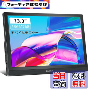 �y���������z13.3 �C���` ���o�C�����j�^�[ Bnztruk ���^ �y�� HD 1366x768 PC 16:9���j�^�[ HDMI�|�[�g�����݊��� �m�[�g�p�\�R�� Laptop Raspberry Pi 4B/3B+/3B PC Computer PS4 PS5