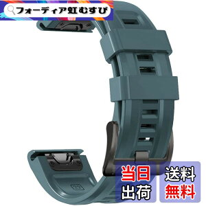 �y���������z[YOCAHU] QuickFit 22 mm �o���h �����p for GARMIN(�K�[�~��) Fenix 7 Pro Solar/Approach S70 47mm/Forerunner 965 �Ή� �X�g���b�v �V���R�� �x���g �_�炩�� �h���� �K�[�~�� �p �����o���h (Lake Blue)