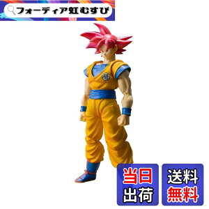 �y���������zBandai - Figurine DBZ - Son Goku Super Saiyan God Cheveux Rouge SH Figuarts 14cm - 4549660175643 �F�FMulticolor�A�T�C�Y�F�����T�C�Y