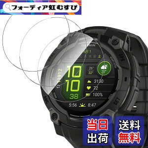 �y���������zGreerass �X�}�[�g�t�H�� �t�B���� �����ߗ� �d�x9H ��U�h�~ �w��h�~ �\��t���ȒP �T�C�Y�FGarmin Instinct 3 45mm �Ή� �ی�t�B����
