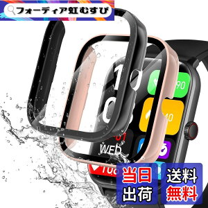 �y���������zredmi watch6 �P�[�X �F�F�u���b�N+�s���N�A�T�C�Y�FVialove KW105-G01(�u���b�N+�s���N)