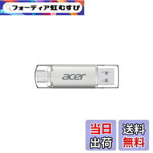 �y���������zAcer UT300 USB������ USB 3.2 �ő�Ǐo���x150MB/s USB-A/C���Ή� ���� �t���b�V���������h���C�u ����➑� �T�C�Y�F64GB