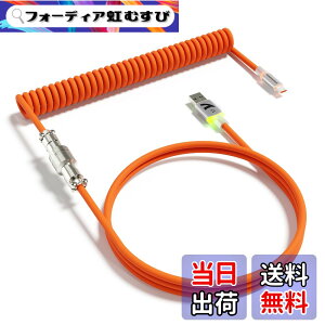 �y���������zATTACK SHARK C01ULTRA �L�[�{�[�h �R�C���P�[�u�� ���E�� �q��R�l�N�^�t�� RGB���C�g���� Type-C USB-A ���ϋv �F�F�I�����W
