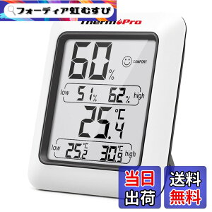 �y���������zThermoPro �T�[���v�� �����x�v �f�W�^�� ���x�v ���� �����x ��}�[�N �ō��Œቷ���x�\�� �}�O�l�b�g�t�� �~�J �M���� ���� �����΍� �F�F�z���C�g�A�T�C�Y�F�����p�����x�vTP50