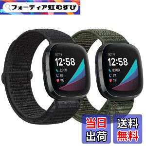�y���������zFinancingpig �R���p�`�u�� Fitbit versa 3/Fitbit Sense �o���h�A�i�C�����X�|�[�c�o���h�u���X���b�g�ʋC�����߉\�Ȍy�ʌ����X�g���b�v���X�g�o���h�A�N�Z�T�� (�_�[�N�u���b�N+�A�[