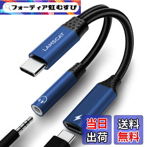 �y���������zLAMSCAT 2in1 �^�C�vC �C���z���ϊ� �A�_�v�^ PD 60W�}���[�d Type-C �C���z���W���b�N �[�d�A�_�v�^ ��҃P�[�u�� �[�d���Ȃ��� �ʘb ���ʒ��� �|�[�^�u�� iPad pro Google Pixel Xperia Samsung G